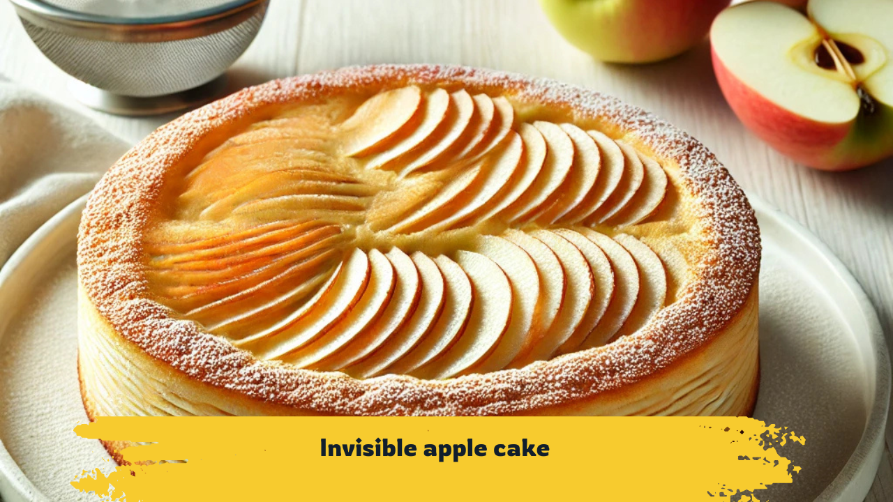 How to Make Invisible Apple Cake with Step-by-Step